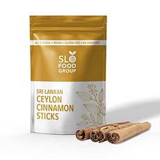 슬로우푸드그룹 - 실론 계피 스틱 - 1온스 - 순수 실론 Slofoodgroup Ceylon Cinnamon Sticks - Pure Ceylon Cinnamon Quills, Brown, 1개