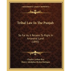 (영문도서) Tribal Law In The Punjab: So Far As It Relates To Right In Ancestral Land (1895) Paperback, Kessinger Publishing, English, 9781165770816