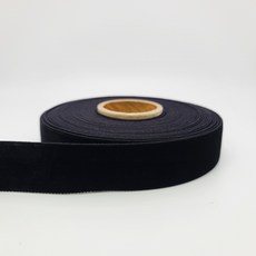 리디 크리스마스리본 겨울 트리 끈 선물 포장 장식, 벨벳리본, 16.블랙, 25mm(10yd)