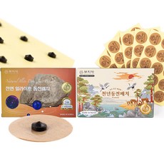 부치카 천연 일라이트동전패치 (15매) + 천년동전패치 (75매) 총 90매 세라믹칩 붙이는파스형 건강패드, 1개