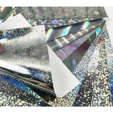 트윈은 홀로그램 단면 특수지 패턴 색종이 30장 색지 종이접기 교육, 1팩