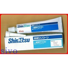 ShinEtsu 信越 KE-45T KE-45W 電子用矽膠 密封膠 中性RTV 透明/白色 100g, 1個