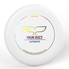 創意耐用【1707人好評】175g專業極限飛盤戶外運動飛盤健身飛碟軟兒童迴旋訓練成人比賽 LLUE, 專業LOGO白底彩虹, 1個