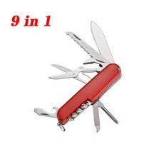 다기능 접이식 나이프 플라이어 캠핑 아웃도어 휴대용 도구, 색상: 4. 9 IN 1, 1개