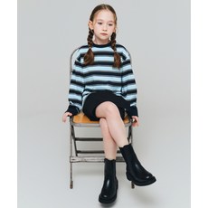 스탠다드 키즈 STANDARD KIDS 멀티 스트라이프 크루 넥 긴소매 티셔츠 3 [네이비] MKFTL3K09-NA 684569