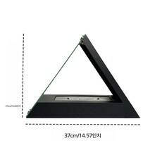 실내용 무연탄 알코올 테이블 벽난로 램프, 검정색 램프 37.5x15x27cm