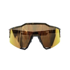 100% SPEEDCRAFT 運動太陽眼鏡 金色鏡面 迷彩框 型號61001-459-02, 1個