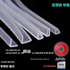 모서리 보호대 실리콘 보호 10m 가구 코너 책상 가드, A. U자형 밀봉 스트립 고무 투명 유리 테두리 기계
