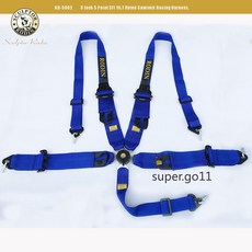 RODIN 3吋 5點式 賽車安全帶 快拆 SFI 16.1 認證, 1個, K8-5002 藍