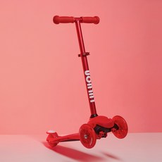 룰루온 미니 킥보드 유아 어린이 아기 3세 4세 5세 6세, 룰루온미니-크림슨레드, 1개