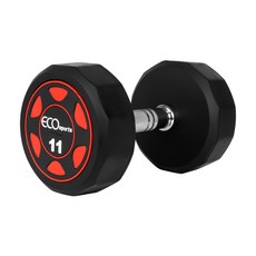 에코스포츠 고중량 12각 파워 덤벨 아령, 1개, 11kg