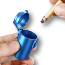 인벤토픽 원터치 휴대용 재떨이, 블루, 1개