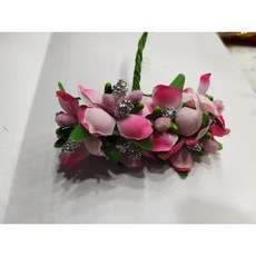 新小朵大花蕊圓滿花1把5朵*4 乾燥壓花材料包 台灣現貨速發 DIY手工藝品裝飾 圓滿花, 深粉色