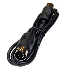 MIDI 케이블 3피트 수컷수컷 5핀 DIN 플러그 블랙 (4개), Kurrent Electric 1