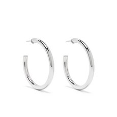 르메르 스털링 실버 후프 이어링