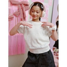 탑텐키즈 26년 여아 풀오버 스웨터 반팔 MKG2ER2201