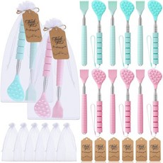 Hoolerry 30pcs 백 스크래처 대량 직원 감사 선물 고무 손잡이 가방과 스트레스 해소 여성 동료 팀 자원봉사 선생님 카드, Pink/green, 30