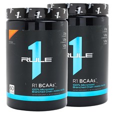 RULE1 BCAAs支鏈胺基酸粉 柳橙口味, 2個, 444克