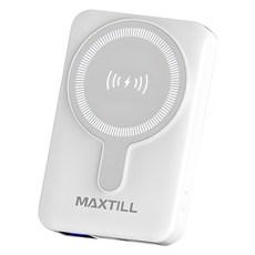 맥스틸 맥세이프용 무선 보조배터리 10000mAh, GM-Mvolt, 화이트