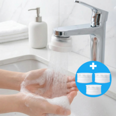 GACA 세면대용 수도꼭지 필터 수전 본품 + 리필 3P 세트, 1개