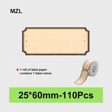 Niimbot 휴대용 라벨 용지 롤 흰색 케이블 스티커 D101 홈 오피스용 2 인치, 25 MZL 25-60mm