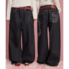 [와이케이] 마이멜로디 생지 데님 팬츠