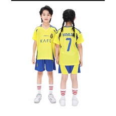 알나스르 호날두 키즈 축구 유니폼 세트 어린이 반팔 상하의 축구복 운동복