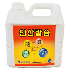 [농사마트] 인산칼슘 4L 웃자람 억제 비대 꽃눈 분화 하우스 작물 저장성 증대 서울환경 사은품 랜덤씨앗, 1개