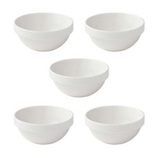 무인양품 MUJI 자기 적층식 볼 M 5개 4547315254545, 단품, 오프 화이트