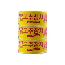 동원 고추 참치, 90g, 3개