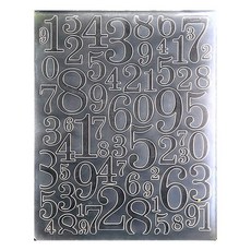 ECLATIS Kwan Crafts Numbers 0-9 플라스틱 엠보싱 폴더 카드 제작 스크랩북 및 기타 종이 공예용 301007, ECLATIS Kwan Crafts Numbers 0-