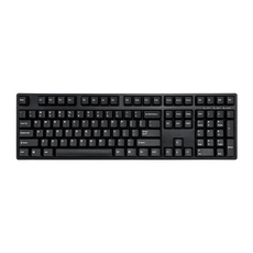 IKBC 新CD108 機械鍵盤 黑殼白字 PBT 二色鍵帽(US) 機械式鍵盤, 黑色, CD108, 機械（紅軸）