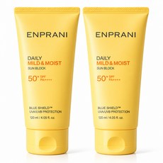 엔프라니 엔프라니 데일리 대용량 선크림 120ml 2개 얼굴 바디 선블록 자외선차단제 SPF50+ PA++++
