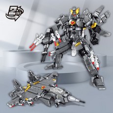 台灣熱賣 明迪新品二合一戰斗機變形機器人機甲隱形偵察機模型玩具, 1個, K3014_隱形戰斗機