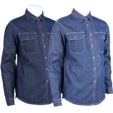 2장 [제이씨월드] 사계절 남자 기본 청남방_튼튼하고 스타일 좋은 데님 셔츠 J364