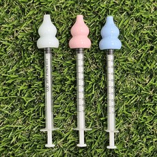 크레마루 크레스티드 게코 파스텔 실리콘팁 슈퍼푸드 피딩 주사기, 1ml, 3종 세트