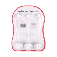 하이비 추달린 교체용 빨대 꼭지 3p + 추 빨대 3p + 세척솔 세트 4개월이상, 1개