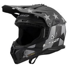 LS2 Helmets Gate II 풀 페이스 MX 오토바이 헬멧매트 블랙 - 3XL 185184, XL, 매트 배틀 흉터 토널 그레이/블랙
