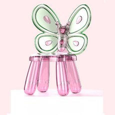 아크릴 나비 의자 소형 낮은 디자인체어 공주 핑크, 핑크퍼플+민트, 1개