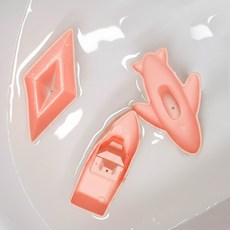 둥둥 플레이 세트 아기 목욕 물놀이 장난감, 1개, 04.코랄핑크3종