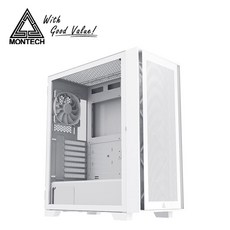 Montech AIR 1000 LITE 電腦機殼, 1個, AIR1000 Lite(白色)