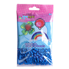 컬러비즈 5mm55g1000개900원, S09_싱글비즈 연파랑(Light-Blue), 1개