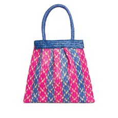 브리짓 오칸 플리츠 스트라이프 비치 백