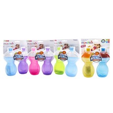 먼치킨 바이트 프루프 시피 스파우트컵 266ml, 랜덤 발송, 2개입