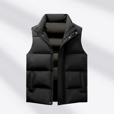 冬季新款立領純色情侶羽絨馬甲 時尚休閑保暖坎肩馬夾 舒適背心