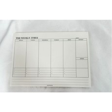 냉장고 자석 보드 스케줄 메모 달력 캘린더 2026, 1개, 위클리스케줄러