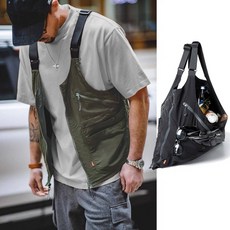 남성 아웃도어 포켓 베스트 낚시 재킷 봄 가을용 경량 멀티포켓 작업복 스타일 캠핑 등산조끼