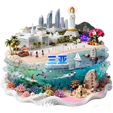海南三亞 金屬冰箱貼 磁吸 立體 紀念品, 如圖所示
