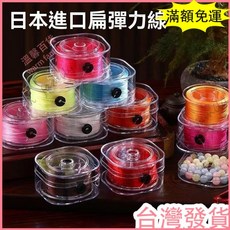 台灣發貨 統編 限時下殺 日本水晶線 透明彈力線 串珠線 進口彈力 彈性線 diy串珠材料 手工製作 穿珠工具, 【日本進口】紅色粗0.8長100米,搭配;串珠引線, 1個