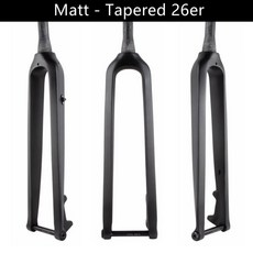 자전거 포크 카본 26인치 프론트 파이버 리지드 29인치 27.5인치 쓰루 산악 MTB, Matt Tapered 26
